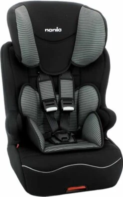 Nania - Racer ISOFIX - Meegroei Autostoel Groep 1 2 3 - Van 9 Tot 36 Kg - Donkergrijs -Lionelo Winkel 752x1200 1