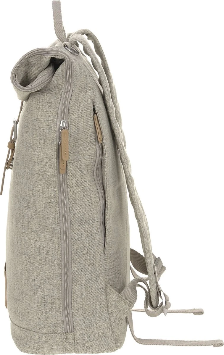 LÄSSIG Luiertas Rolltop Backpack Rugzak Incl Verschoningsmatje Choco Mélange Limited Edition 2 LÄSSIG Luiertas Rolltop Backpack Rugzak Incl Verschoningsmatje Choco Mélange Limited Edition - Afbeelding 2