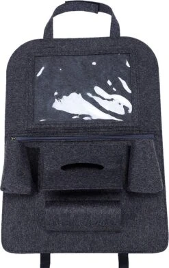 Case2go - Auto Organizer Met Tablet Houder - Autostoel Organizer Met Telefoonhouder En Bekerhouder Auto - Licht Grijs -Lionelo Winkel 759x1200 4