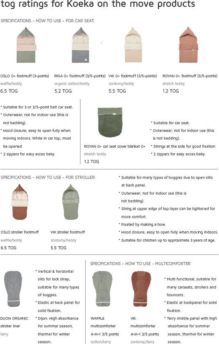 Koeka Hoes Voor Baby Autostoel 0+ Antwerp - Zand 5 Koeka Hoes Voor Baby Autostoel 0+ Antwerp - Zand - Afbeelding 5