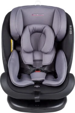 X Adventure Quickfix Meegroei Autostoel Groep 0/1/2/3 - 360 Graden Draaibaar - Grijs -Lionelo Winkel 793x1200