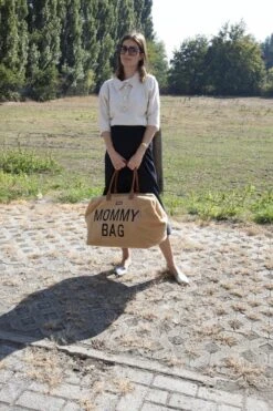 Childhome Mommy Bag Groot - Teddy - Beige -Lionelo Winkel 799x1200 47
