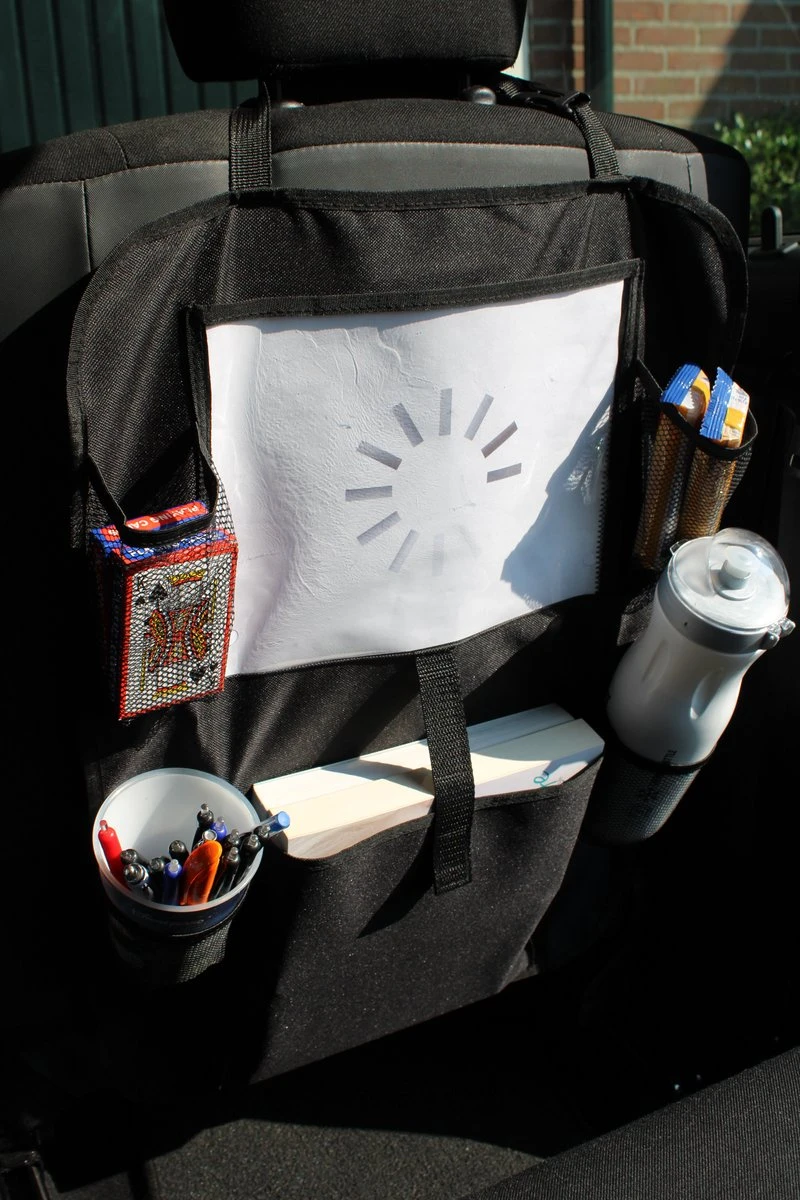 Merkloos Autostoel Organizer – Met Tablethouder – Stevig - Universeel – Zwart 3 Merkloos Autostoel Organizer – Met Tablethouder – Stevig - Universeel – Zwart - Afbeelding 3