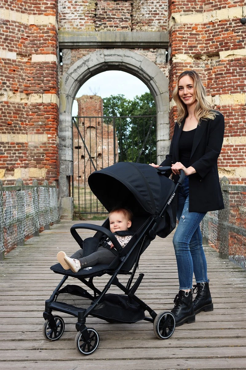 Deryan Rolo Luxe Lichtgewicht Buggy - Zwart 8 Deryan Rolo Luxe Lichtgewicht Buggy - Zwart - Afbeelding 8