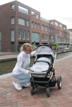 Dooky Universal Cover Zonnescherm Kinderwagen - Light Grey Crowns 16 Dooky Universal Cover Zonnescherm Kinderwagen - Light Grey Crowns -Lionelo Winkel 806x1200 4