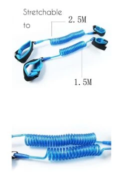 Veiligheidstuigje Voor Kinderen V2 - Polsbandje - 2,5 Meter - Blue Special Edition For The Little Him - One Size - 360° Rotatie -Lionelo Winkel 817x1200 3