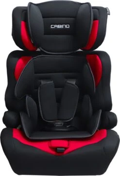 Cabino Autostoel Groep 1/2/3 (9-36kg) - Zwart-Rood -Lionelo Winkel 818x1200