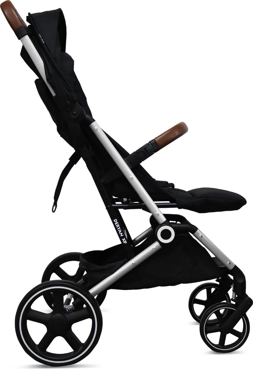 Deryan Luxe XP Buggy XL - Compact Lichtgewicht - Zwart - Aluminium Frame 2 Deryan Luxe XP Buggy XL - Compact Lichtgewicht - Zwart - Aluminium Frame - Afbeelding 2