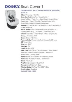 Dooky Seat Cover Groep 1 Autostoel Hoes Grey Star -Lionelo Winkel 848x1200 10