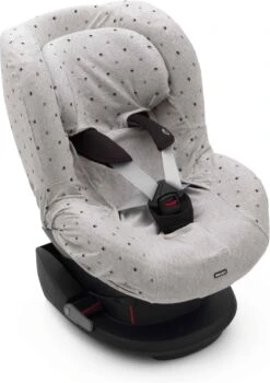 Dooky Seat Cover Groep 1 Autostoel Hoes Light Grey Crowns