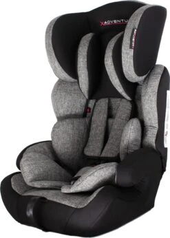 X Adventure Autostoel Premium Groep 1/2/3 (9-36 Kg) - Grijs -Lionelo Winkel 856x1200