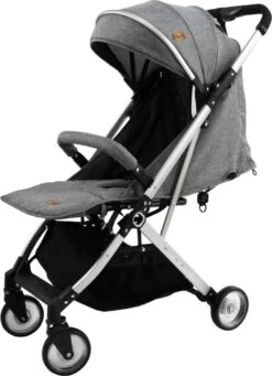Ding Vivo Wandelwagen - Grijs/Zilver - Inklapbare Buggy - Inclusief Boodschappenmandje En Zonnekap -Lionelo Winkel 869x1200 10