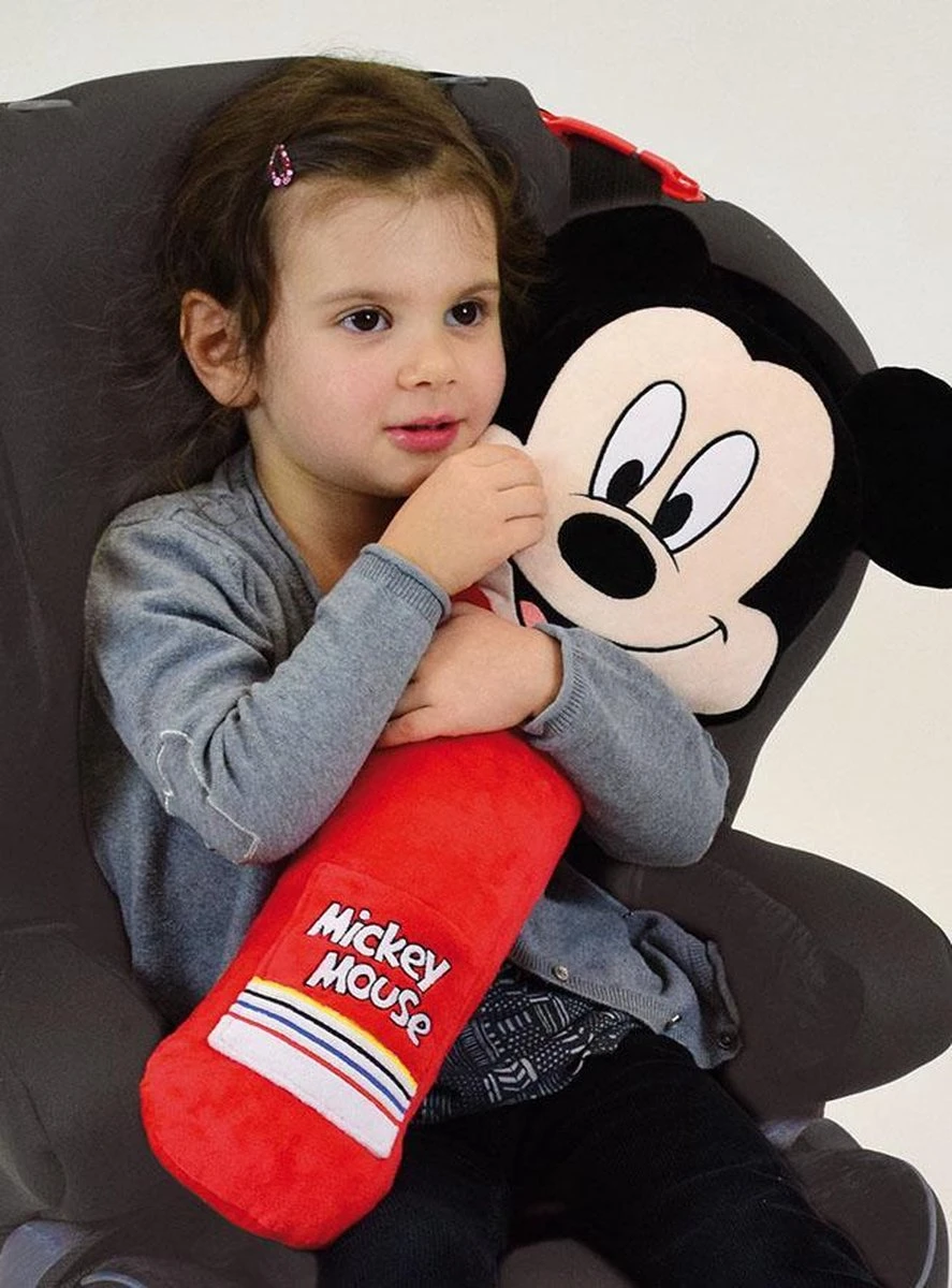 Disney - Mickey Mouse - Gordelkussen - Gordelknuffel - Rood - 54cm 2 Disney - Mickey Mouse - Gordelkussen - Gordelknuffel - Rood - 54cm - Afbeelding 2