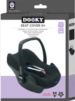 Dooky Seat Cover 0+ Autostoel Hoes Zwart Uni -Lionelo Winkel 893x1200 9