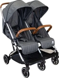 Deryan Luxe Rolo X2 Dubbele Buggy - Duo Buggy - Grijs -Lionelo Winkel 912x1200 1
