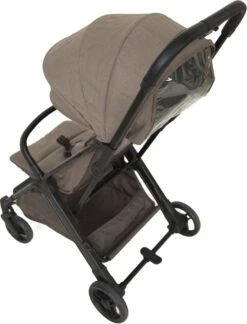 Prénatal Compact Buggy - Traploos Verstelbare Rugleuning - Inklapbaar Met 1 Hand - Plooibuggy - Taupe -Lionelo Winkel 916x1200 4