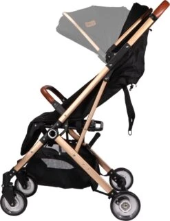 Ding Vivo Wandelwagen - Zwart/Rose - Inklapbare Buggy - Inclusief Boodschappenmandje En Zonnekap -Lionelo Winkel 920x1200 2