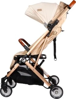 Ding Vivo Wandelwagen - Beige/Rose - Inklapbare Buggy - Inclusief Boodschappenmandje En Zonnekap -Lionelo Winkel 921x1200 7