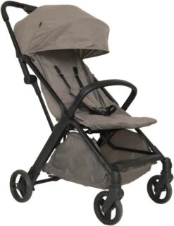 Prénatal Compact Buggy - Traploos Verstelbare Rugleuning - Inklapbaar Met 1 Hand - Plooibuggy - Taupe -Lionelo Winkel 925x1200 1