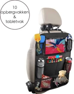 Flokoo Autostoel Organizer Voor Kinderen - Opbergsysteem Auto - Zwart -Lionelo Winkel 938x1200 1