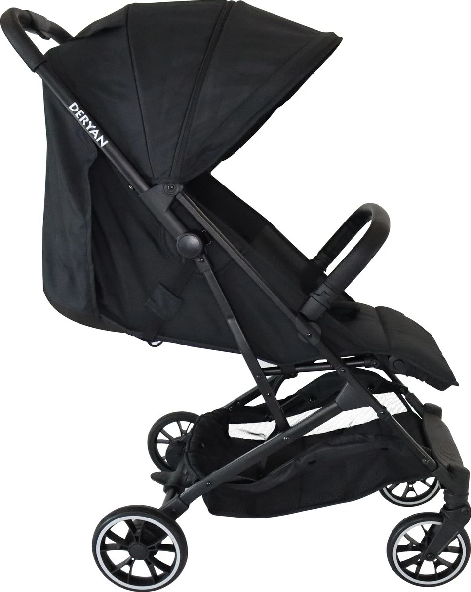 Deryan Rolo Luxe Lichtgewicht Buggy - Zwart 1 Deryan Rolo Luxe Lichtgewicht Buggy - Zwart