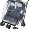 Happy Hop RainCover Twin Regenhoes Voor Dubbele Kinderwagen - Regenhoes Voor Tweeling Buggy - Dubbele Buggy - Regen Hoes Voor Kinderwagen - Universeel - Hoes Voor Kinderwagen - Buggy Regen Hoes - Baby / Toddler Raincover - Peuters & Kleuters Wandelwagen