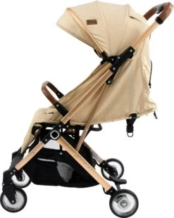 Ding Vivo Wandelwagen - Beige/Rose - Inklapbare Buggy - Inclusief Boodschappenmandje En Zonnekap -Lionelo Winkel 956x1200