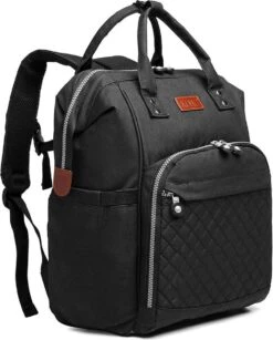 Miss Lulu Luiertas Rugzak - Inclusief Buggy En Kinderwagen Haken - Zwart (E6705 BK) -Lionelo Winkel 964x1200 2