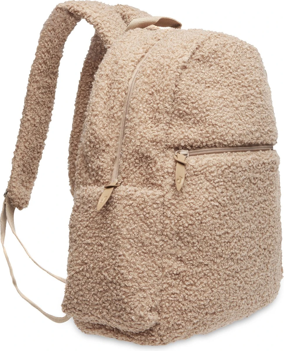 Jollein Luiertas Rugzak Boucle - Biscuit 3 Jollein Luiertas Rugzak Boucle - Biscuit - Afbeelding 3