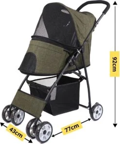 Merkloos Homezie Hondenbuggy | Huisdieren Tot 15 Kg | 4-wieler | Hondenbuggy Inklapbare | Katten Buggy | Buggy | Huisdieren Buggy -Lionelo Winkel 993x1200