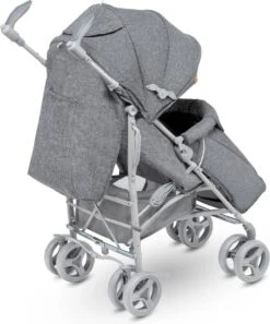 Lionelo Irma - Buggy - Wandelwagen- Lichte 7kg - Tot 15 Kg - Geveerde Wielen - 360° - Tot 5 Jaar - Opbergmand - Verstelbare Handgreep - Snel Inklapsysteem - Compact Formaat -Lionelo Winkel 999x1200
